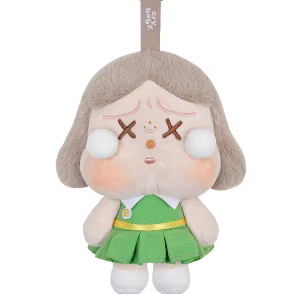 (Sealed) POP MART CRYBABY Sunset Concert Plush Pendant - Dim Green